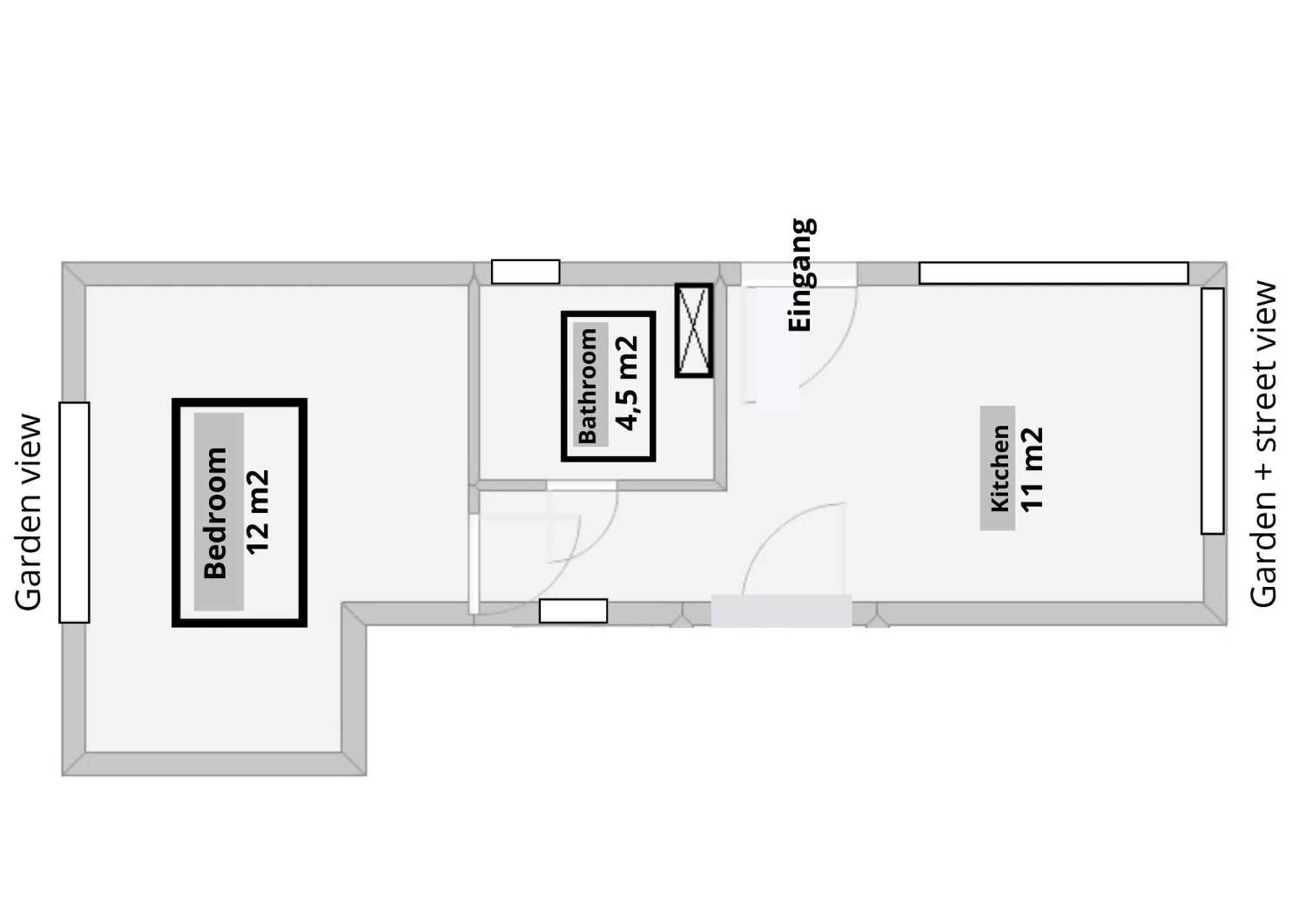 Mini-Apartment Ruhig Und Verkehrsguenstig In 베를린 외부 사진